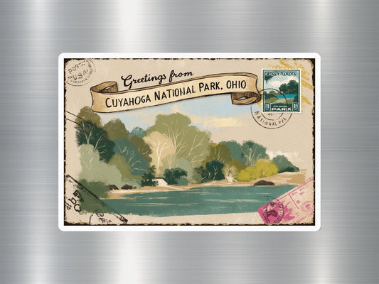 Vintage Cuyahoga Valley National Park Sticker