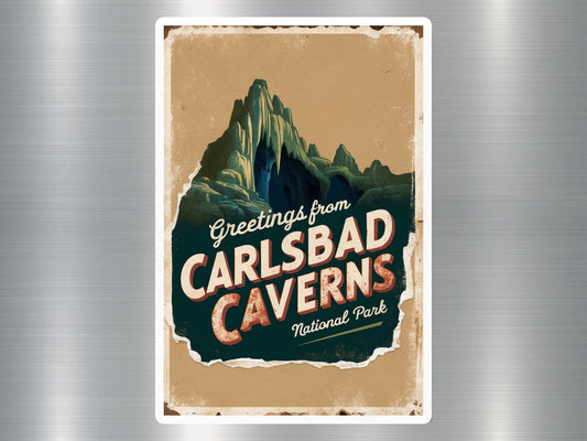 Vintage Carlsbad Caverns National Park Sticker