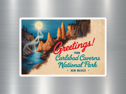 Vintage Carlsbad Caverns National Park Sticker