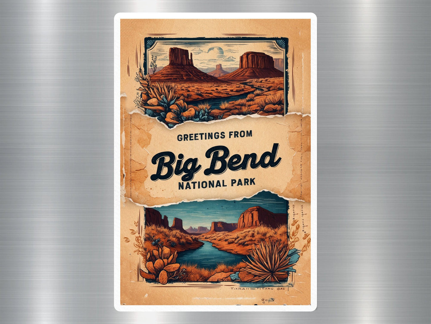 Vintage Big Bend National Park Sticker