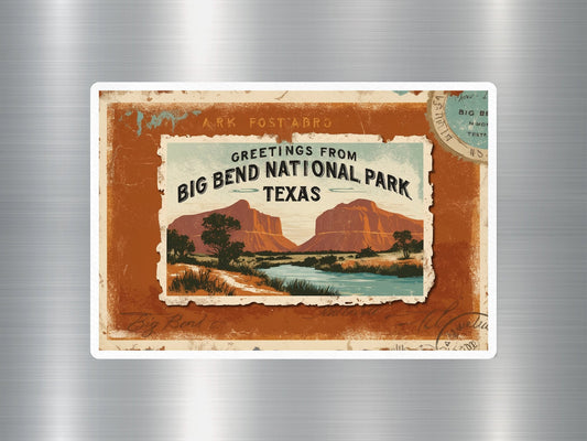 Vintage Big Bend National Park Sticker