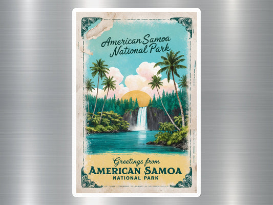 Vintage American Samoa National Park Sticker