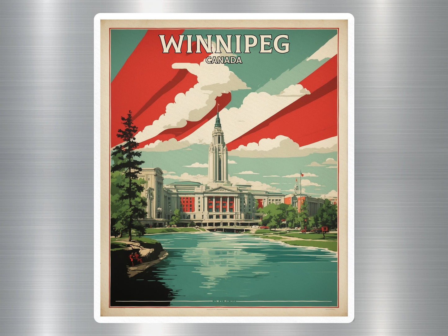 Vintage Winnipeg Canada Sticker