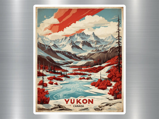 Vintage Yukon Canada Sticker