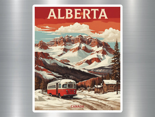 Vintage Alberta Canada Sticker