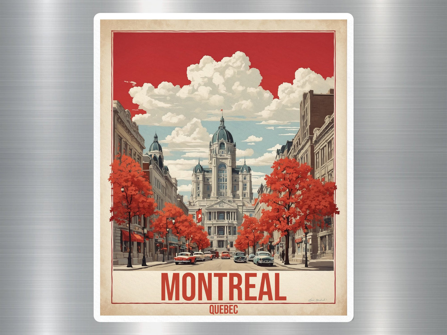 Vintage Montreal Quebec Canada Sticker