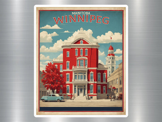 Vintage Manitoba Winnipeg Canada Sticker