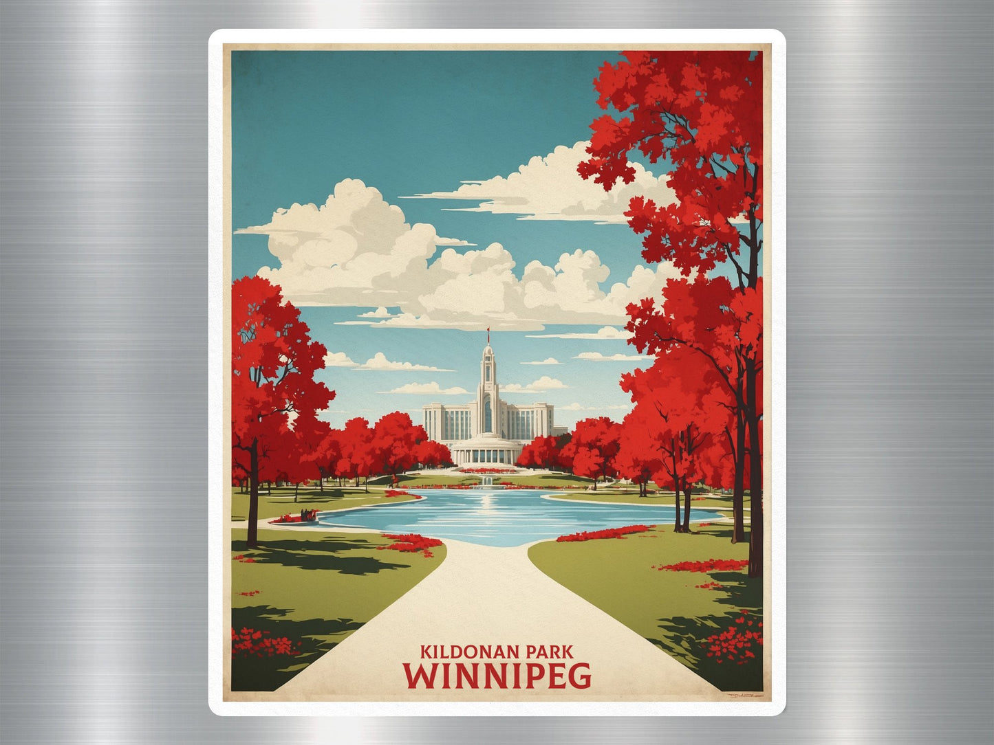 Vintage Winnipeg Kildonan Park Canada Sticker