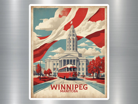 Vintage Manitoba Winnipeg Canada Sticker