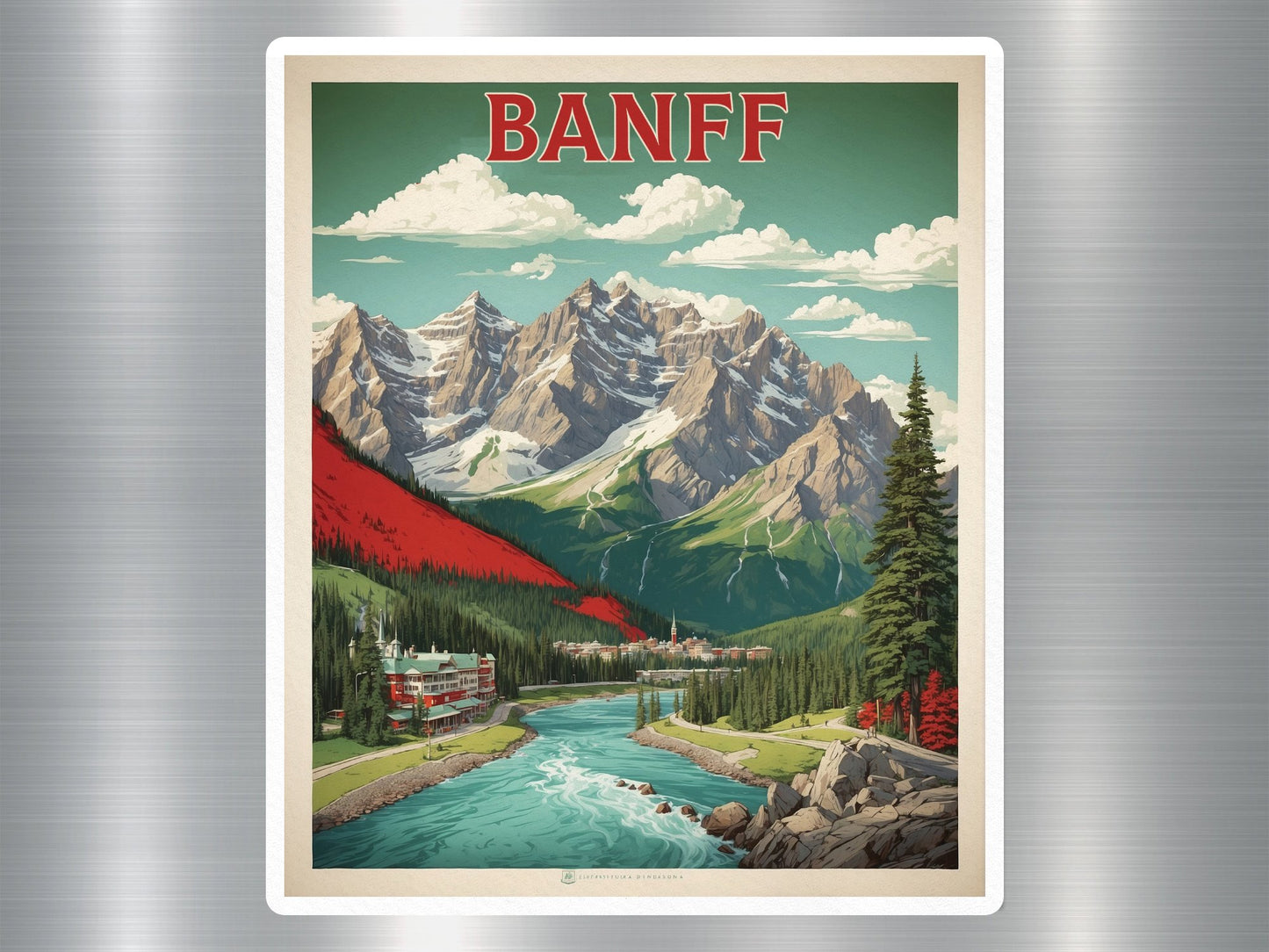 Vintage Banff Canada Sticker