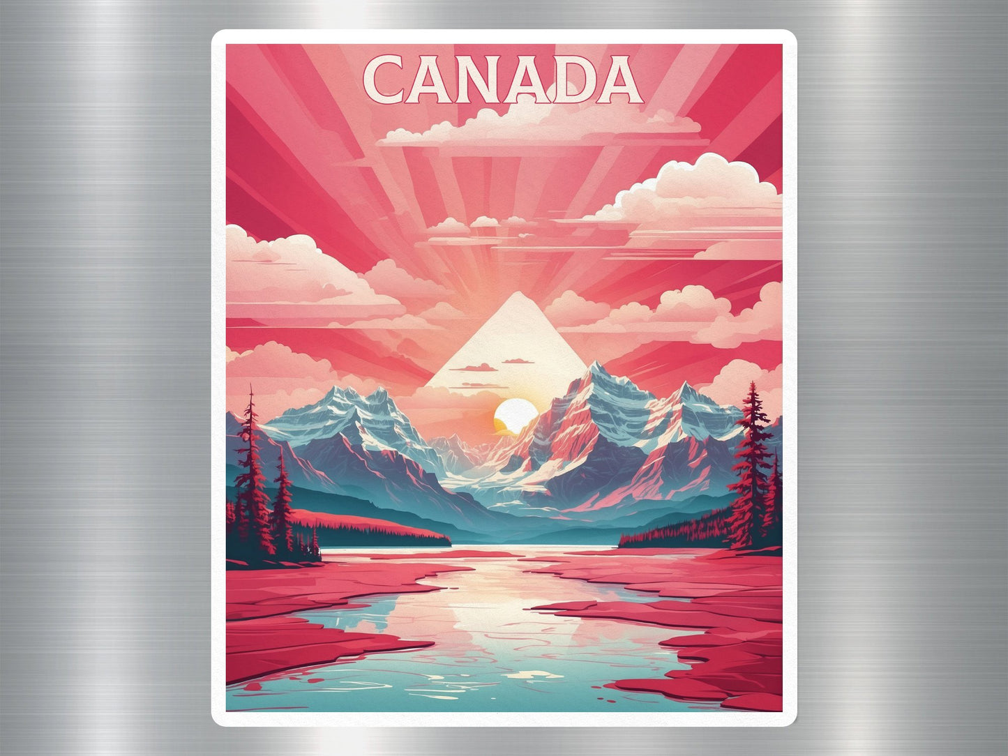 Wholesale Vintage Sunrise Canada Sticker