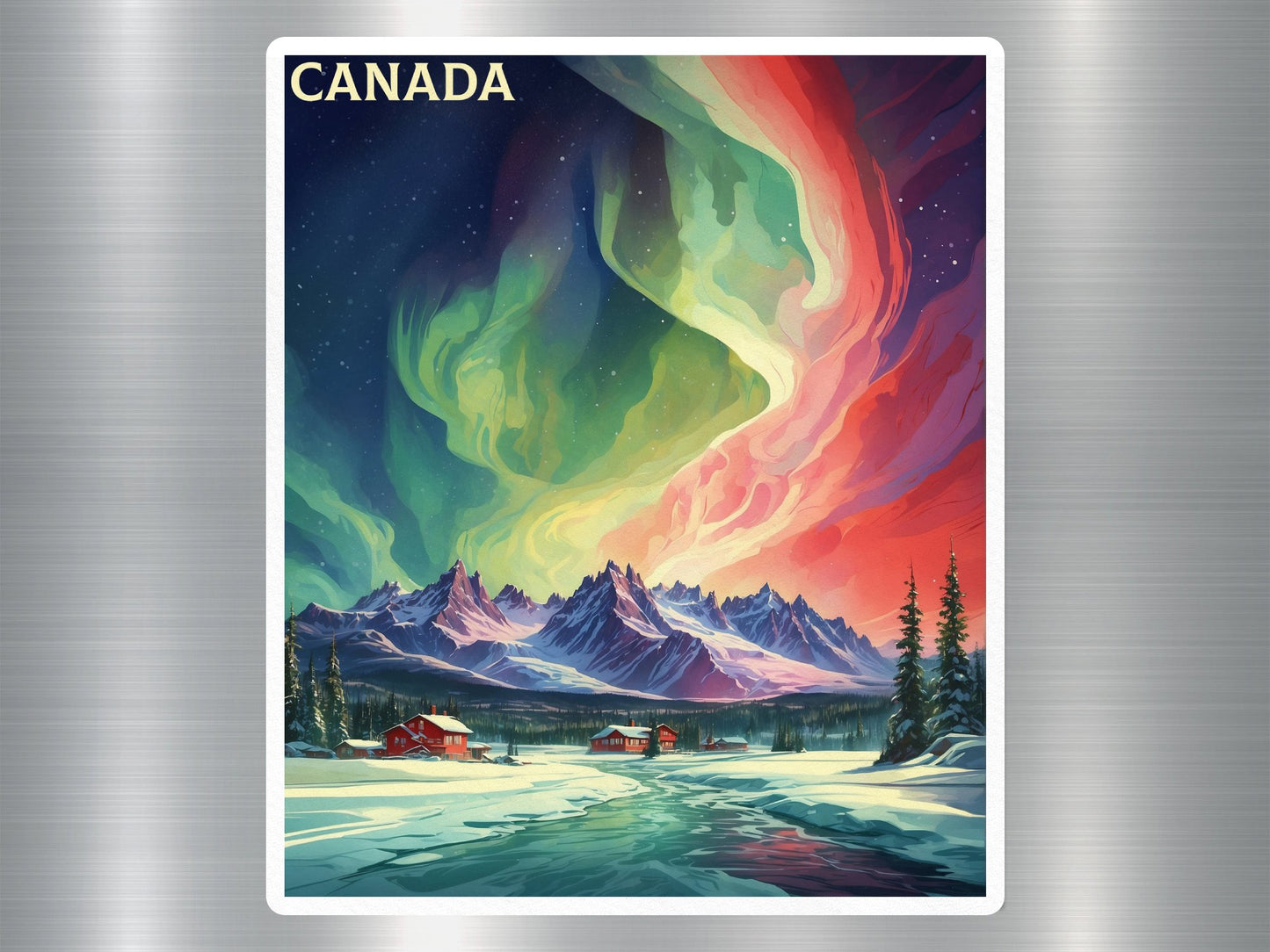 Wholesale Vintage Arctic Nightlight Canada Sticker