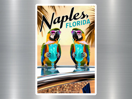 Wholesale Naples Florida Parrots Sticker