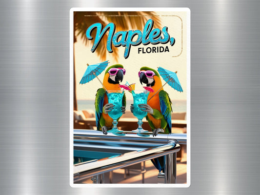 Wholesale Naples Florida Parrots Sticker