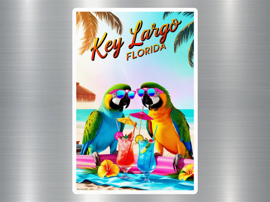 Wholesale Key Largo Florida Parrots Sticker