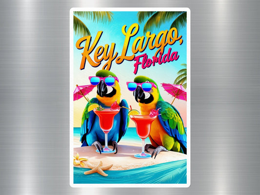 Wholesale Key Largo Florida Parrots Sticker