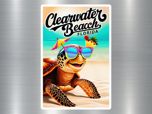 Clearwater Beach Florida Turtle Sticker