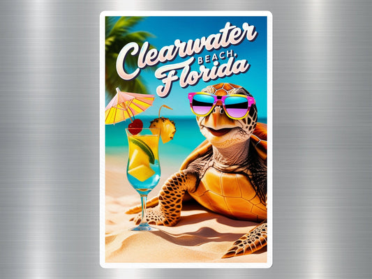 Clearwater Beach Florida Turtle Sticker