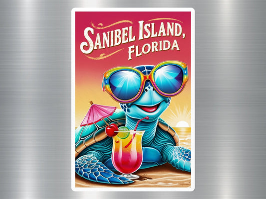 Sanibel Island Florida Turtle Sticker