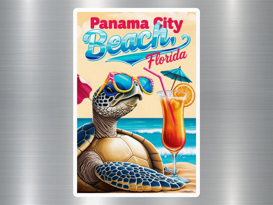 Panama City Beach Florida Turtle Sticker