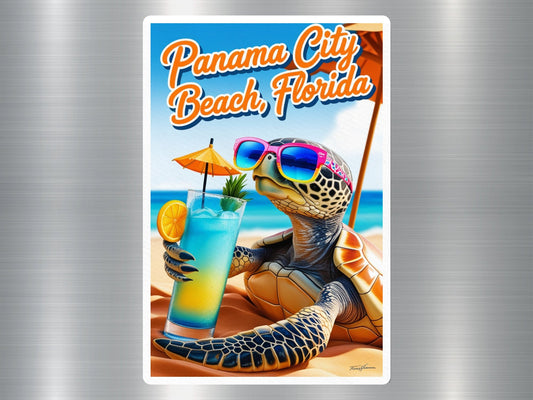 Panama City Beach Florida Turtle Sticker