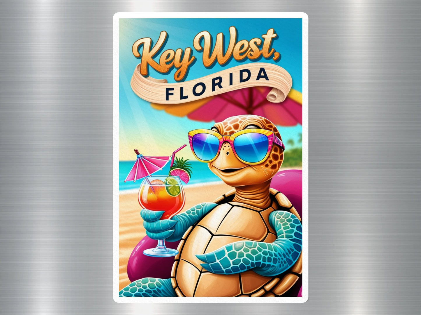 Key West Florida Turtle Sticker