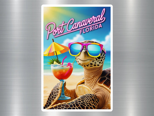 Port Canaveral Florida Turtle Sticker