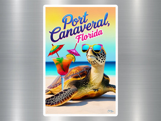 Port Canaveral Florida Turtle Sticker