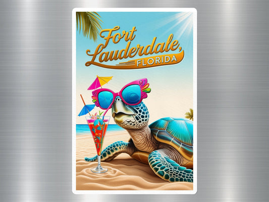 Fort Lauderdale Florida Turtle Sticker