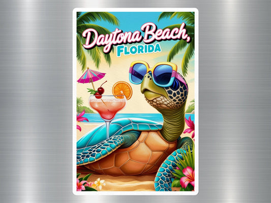 Daytona Beach Florida Turtle Sticker