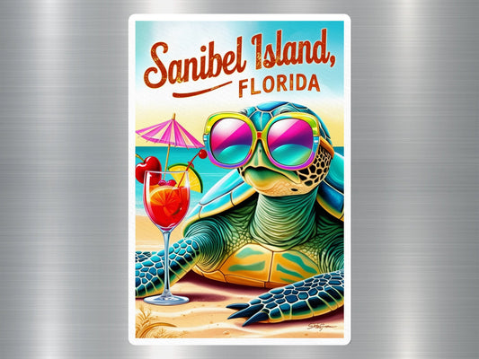 Sanibel Island Florida Turtle Sticker