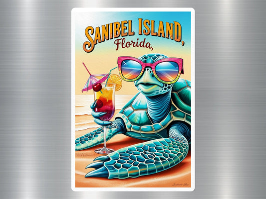 Sanibel Island Florida Turtle Sticker