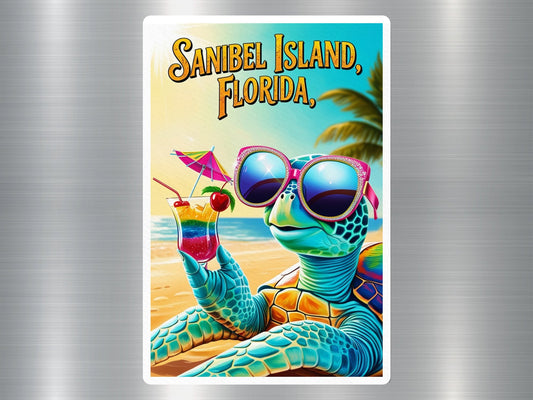 Sanibel Island Florida Turtle Sticker