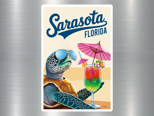 Sarasota Florida Turtle Sticker