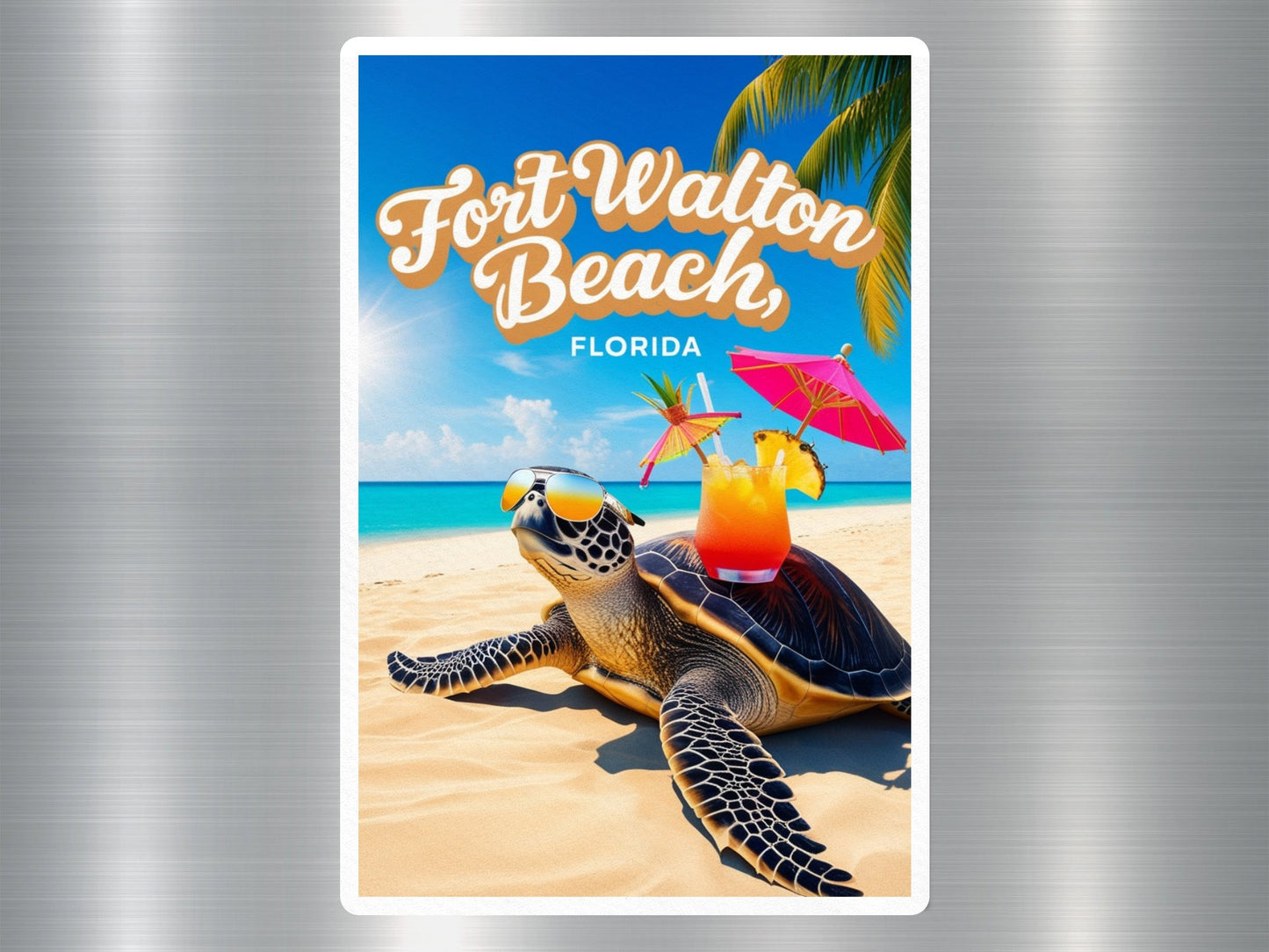 Fort Walton Beach Florida Turtle Sticker