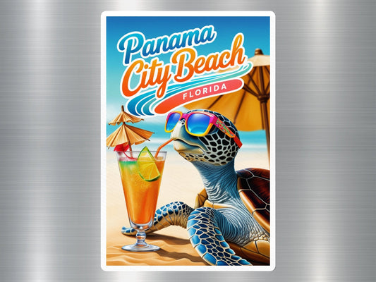 Panama City Beach Florida Turtle Sticker