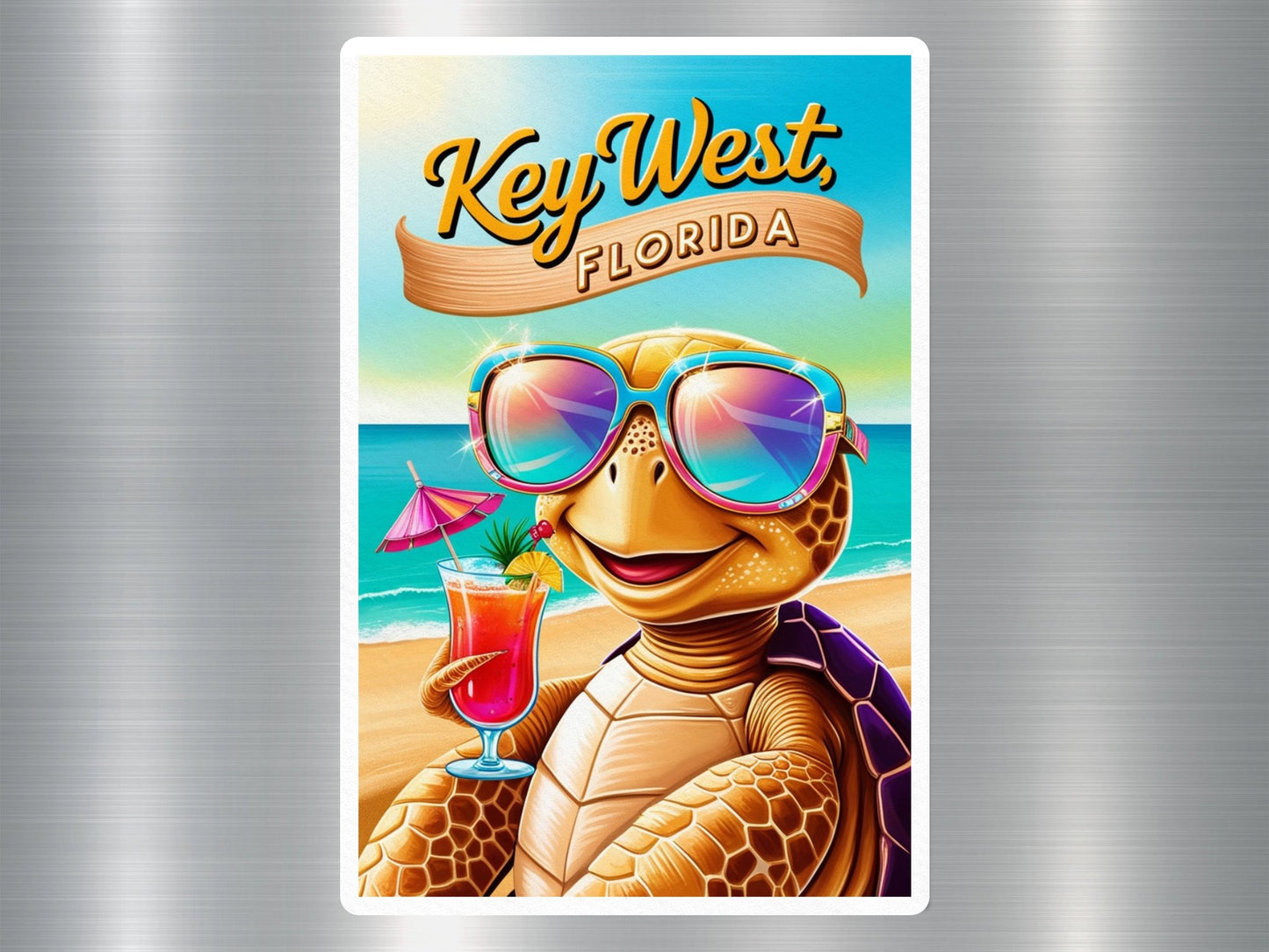 Key West Florida Turtle Sticker