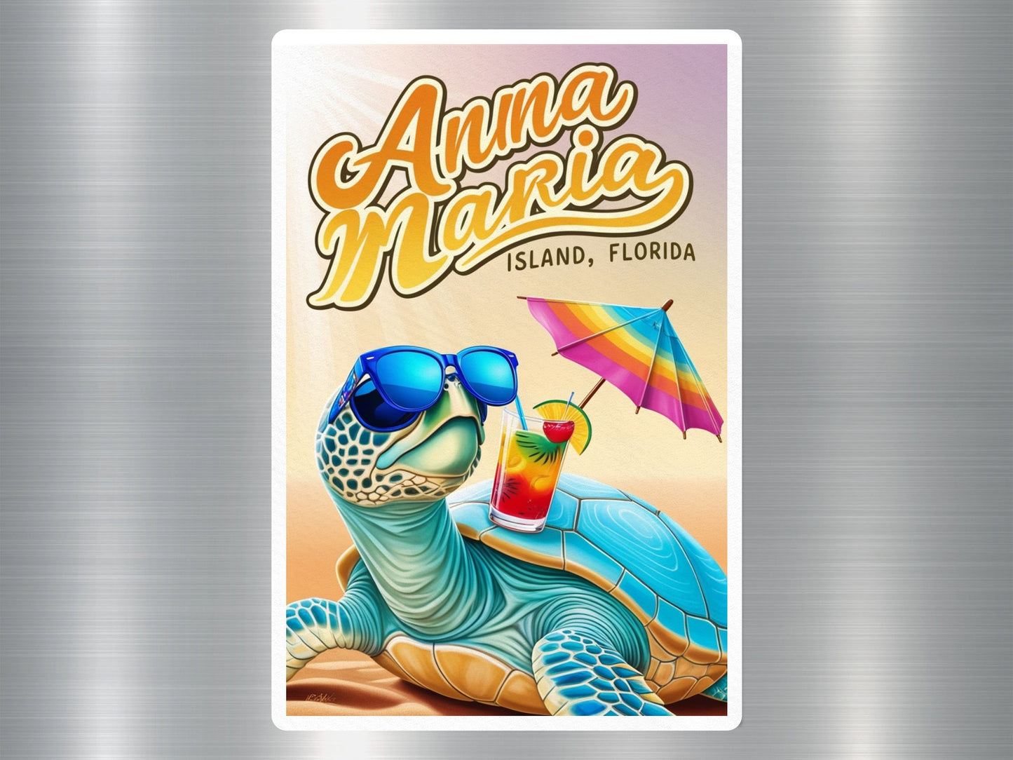 Anna Maria Island Florida Turtle Sticker