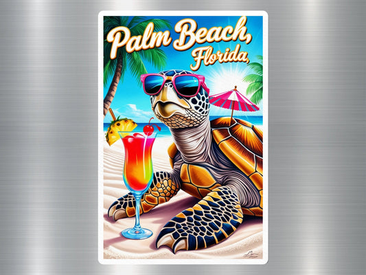 Palm Beach Florida Turtle Sticker