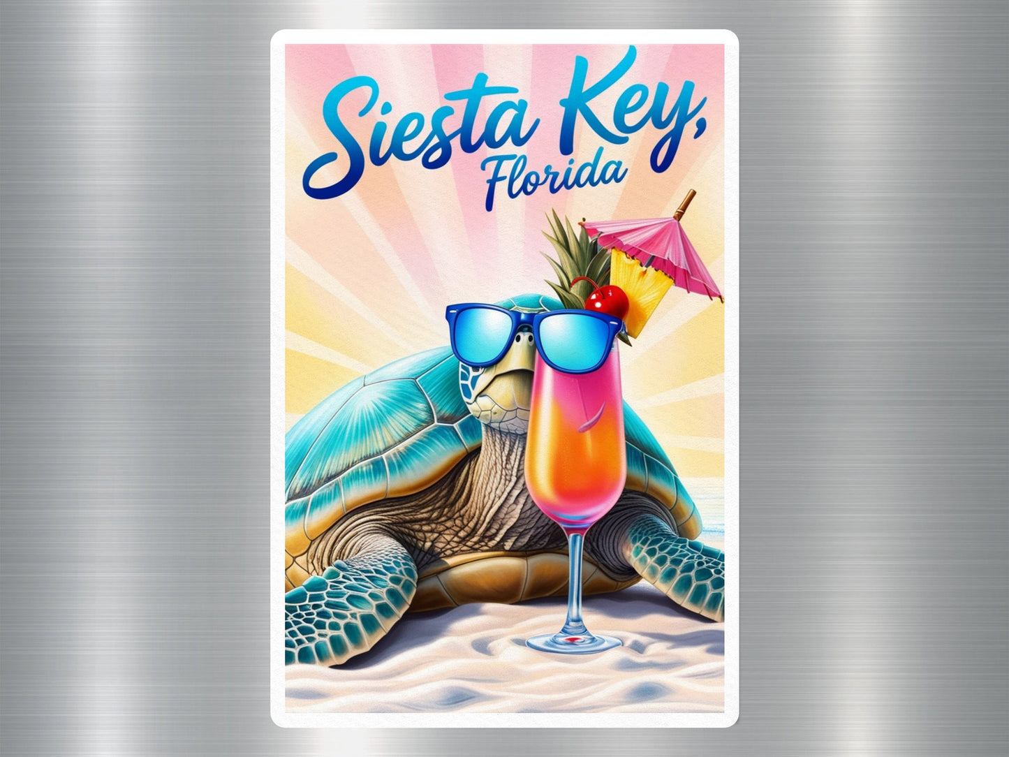 Siesta Key Florida Turtle Sticker