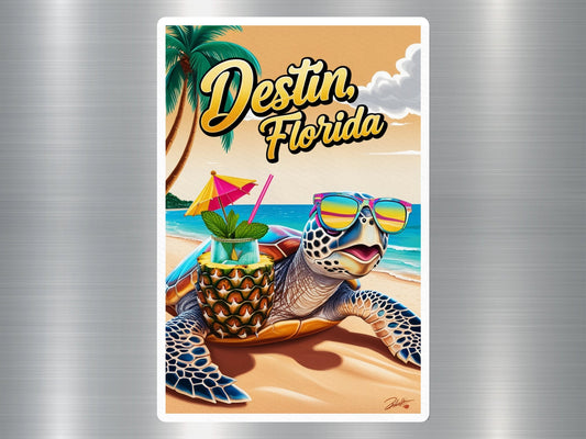 Destin Florida Turtle Sticker