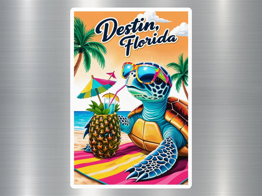 Destin Florida Turtle Sticker