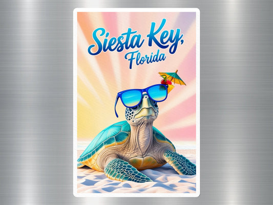 Siesta Key Florida Turtle Sticker