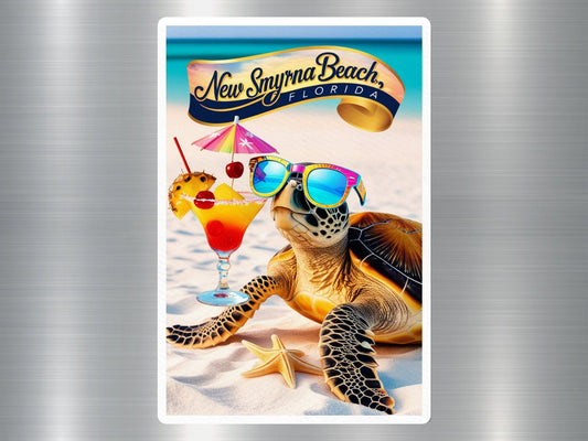 New Smyrna Beach Florida Turtle Sticker