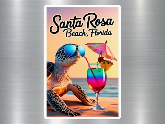 Santa Rose Beach Florida Turtle Sticker