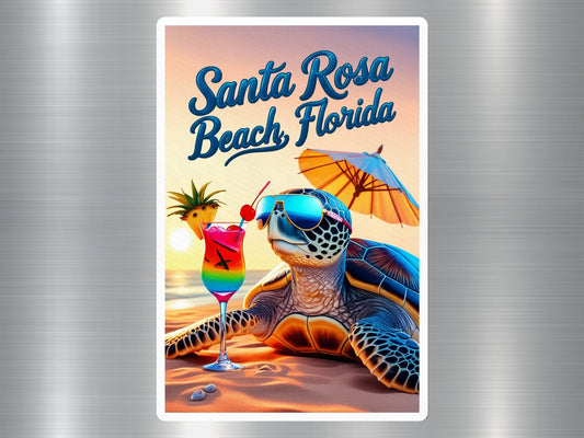 Santa Rose Beach Florida Turtle Sticker