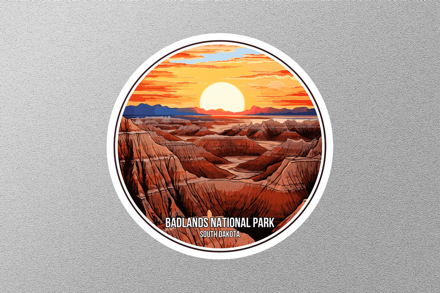 Badlands National Park South Dakota Sticker