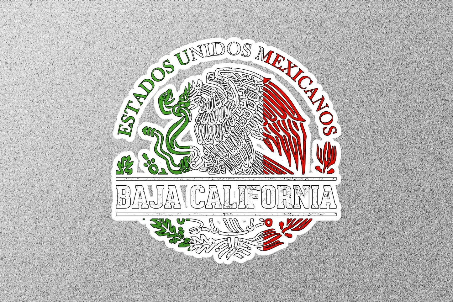 Baja California Mexico State Stickers