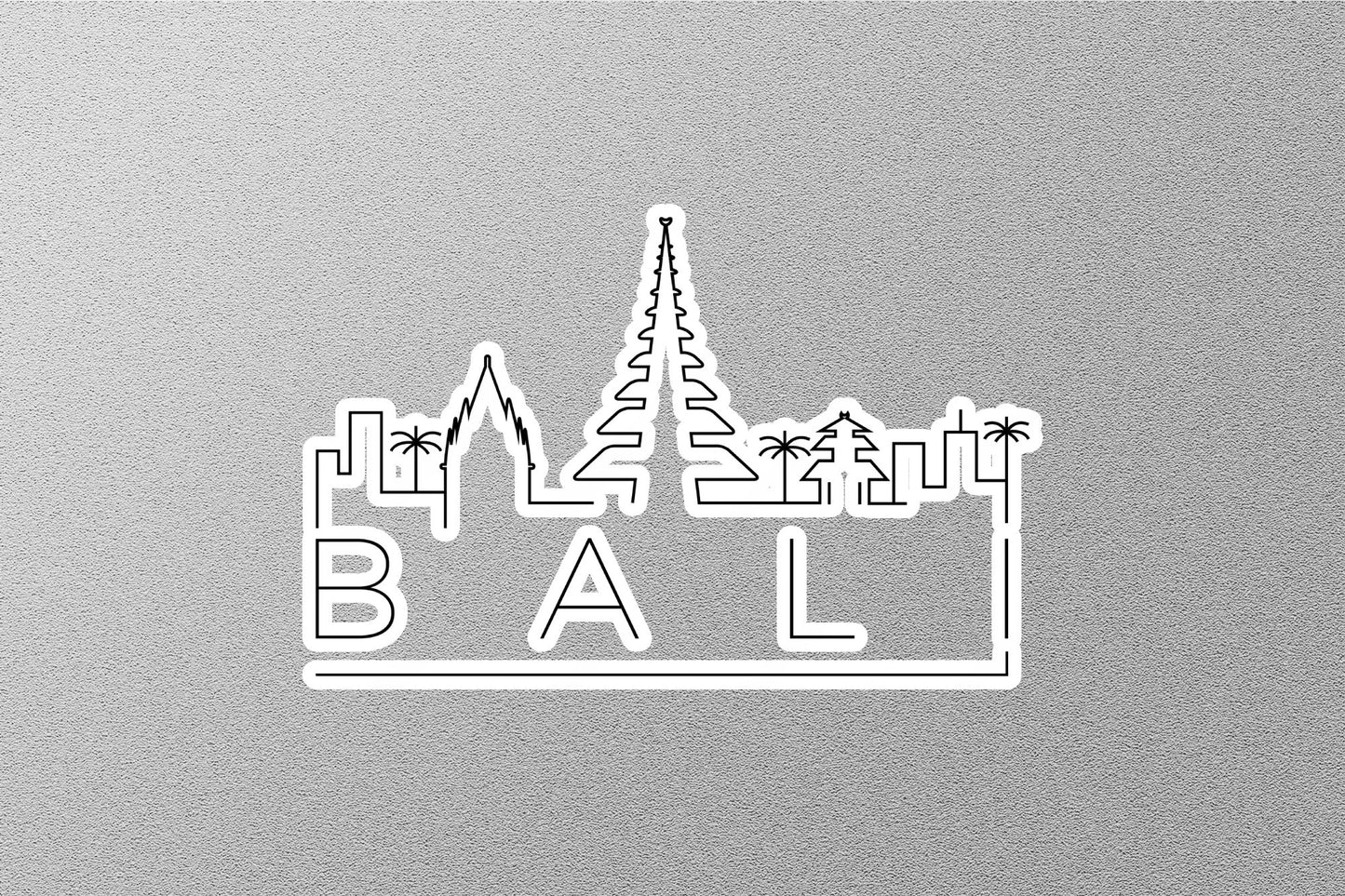 Bali Skyline Sticker