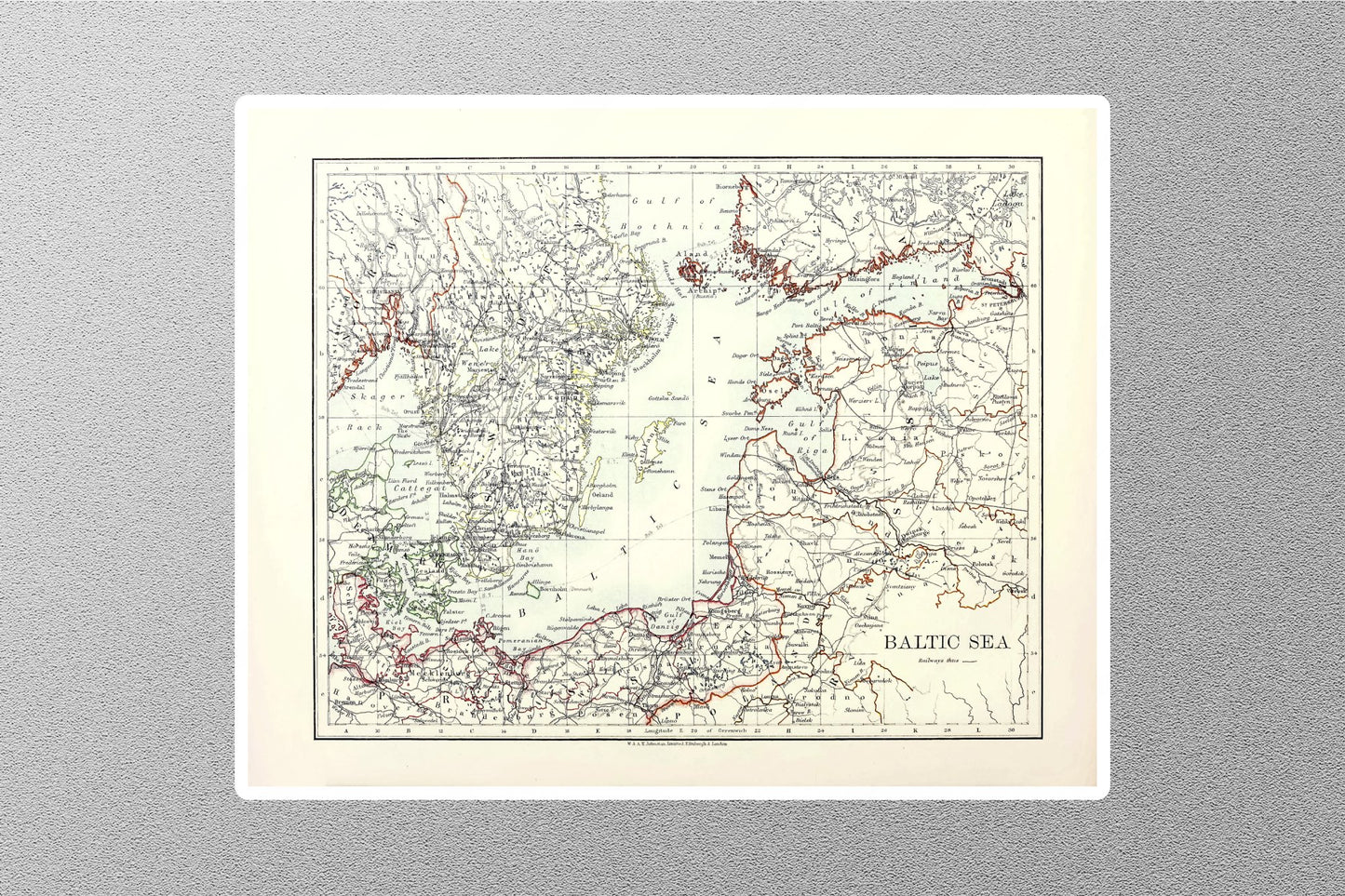 Baltic Sea Map Sticker